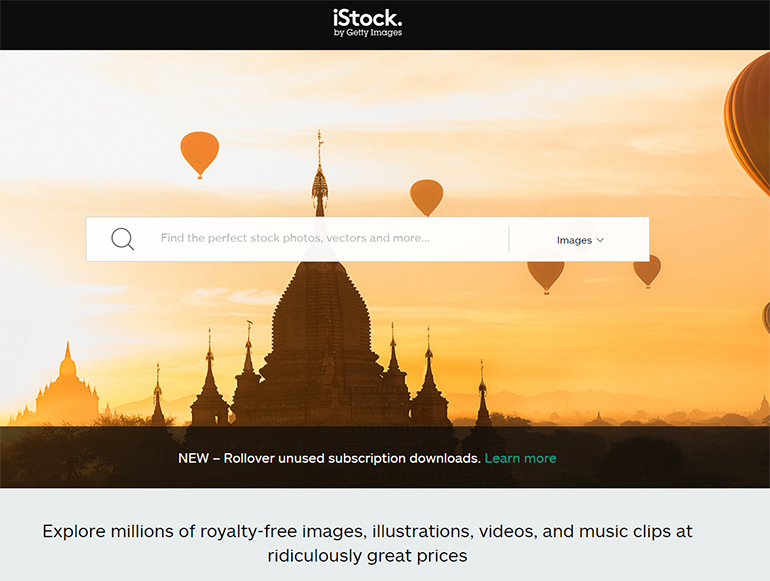 istock-photo-homepage-screenshot